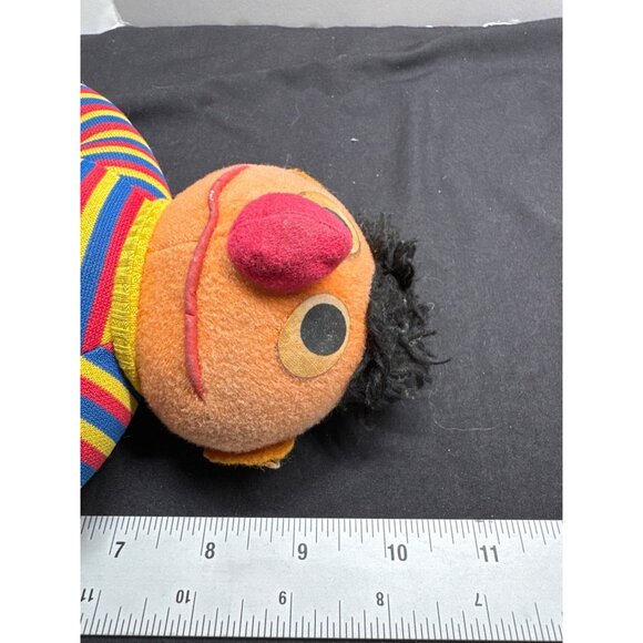 Vintage 1980 Knickerbocker Sesame Street Ernie Plush Doll 10" Stripe Sweater - Picture 7 of 7
